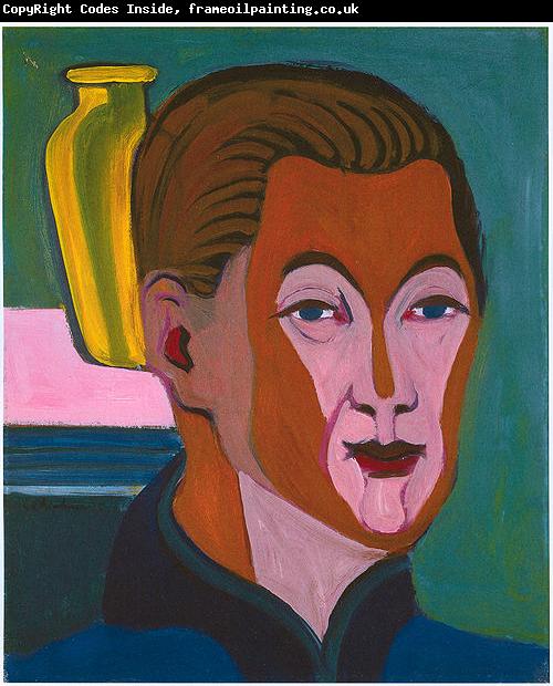 Ernst Ludwig Kirchner Head of the painter